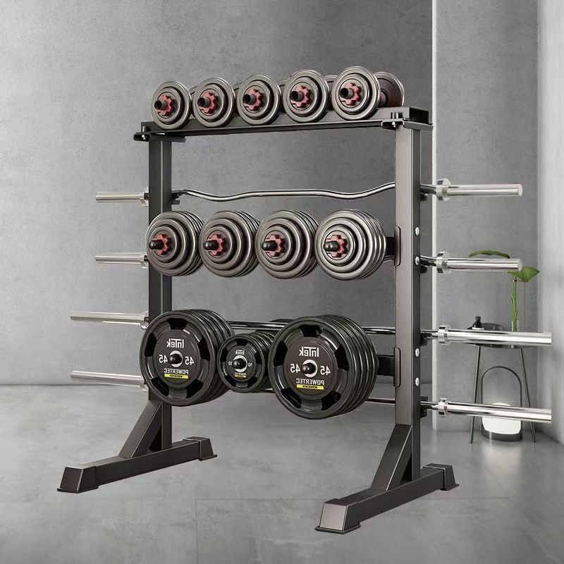 Dumbbell Set - ชุดม้านั่งออกกำลังกายและแร็กเหล็ก, ที่เก็บดัมเบลและบาร์เบล, อุปกรณ์จัดเก็บอุปกรณ์ออกกำลังกาย, อุปกรณ์ฟิตเนสสำหรับยิมและใช้ในบ้าน