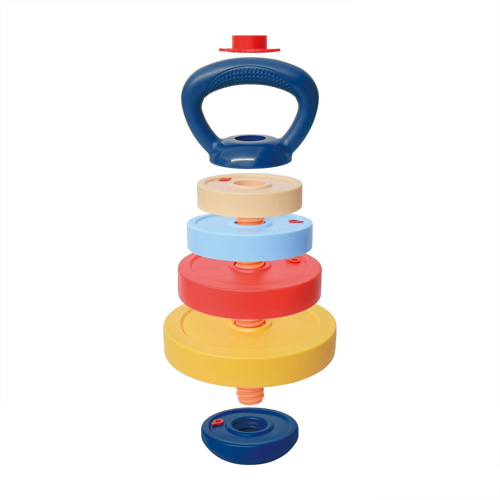 Dumbbell Set - ชุดของเล่นกีฬาและของเล่นเสริมพัฒนาการสำหรับเด็ก ประกอบด้วยเคตเทิลเบลล์และดัมเบล ช่วยเสริมสร้างทักษะการเคลื่อนไหวของกล้ามเนื้อมัดเล็ก เหมาะสำหรับการเรียนรู้และเล่นเกม