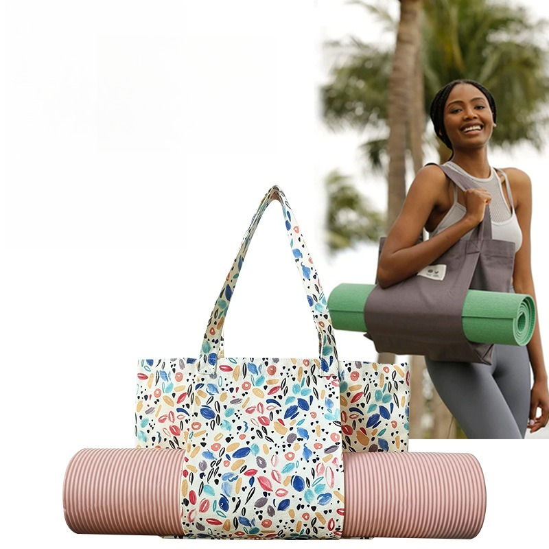 กระเป๋าผ้าแคนวาสลายดอกไม้สำหรั - Yoga Mat บทวิจารณ์และราคา