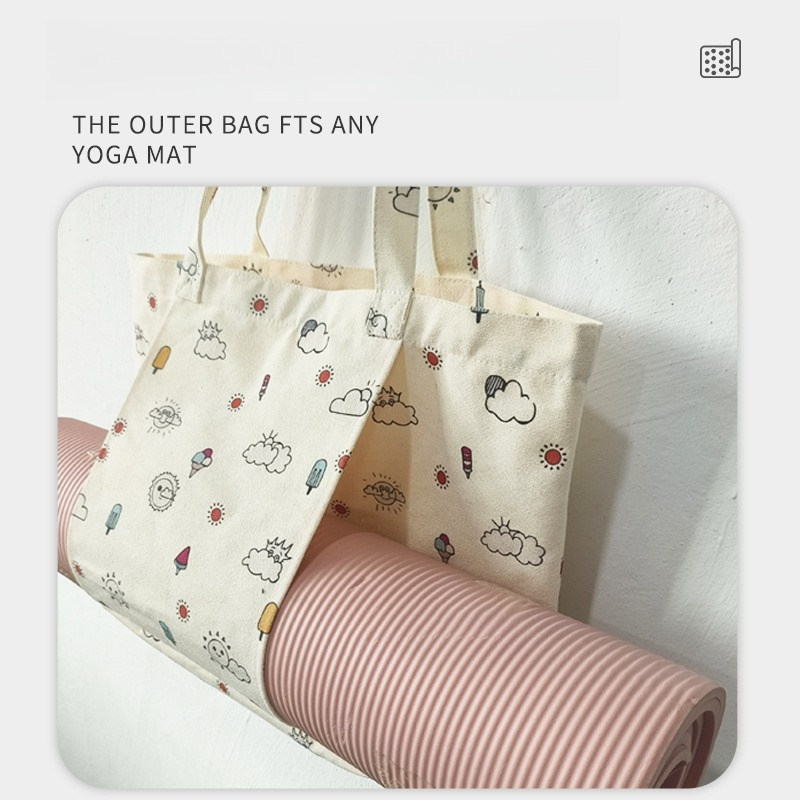 กระเป๋าผ้าแคนวาสลายดอกไม้สำหรั - Yoga Mat บทวิจารณ์และราคา