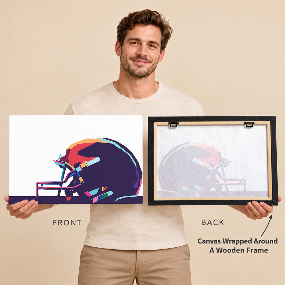 ภาพพิมพ์แคนวาสหุ้มกรอบรูปหมวกก - Sports Equipment Poster บทวิจารณ์และราคา