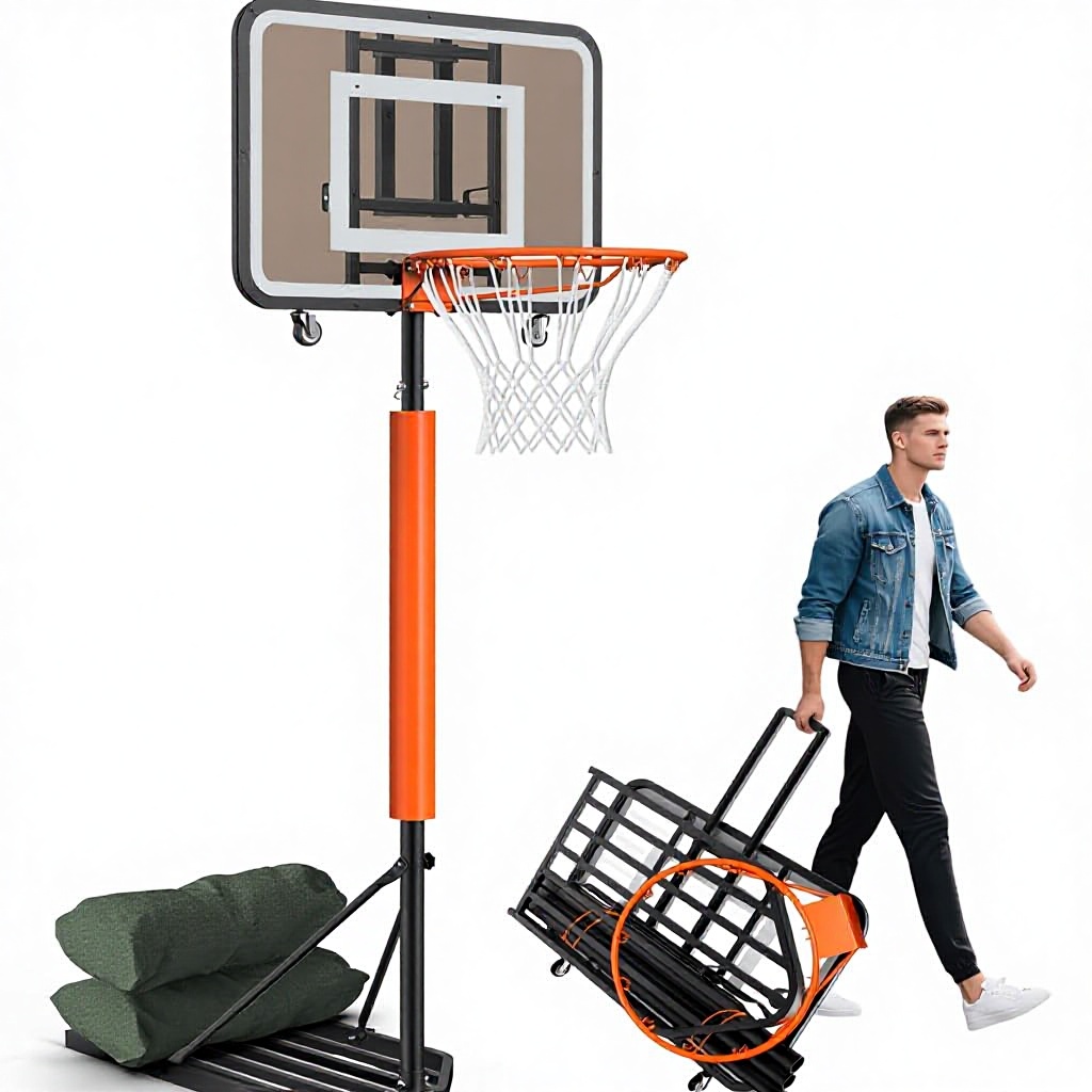 ชุดห่วงบาสเกตบอลแบบพกพา ปรับคว - Basketball Hoop บทวิจารณ์และราคา